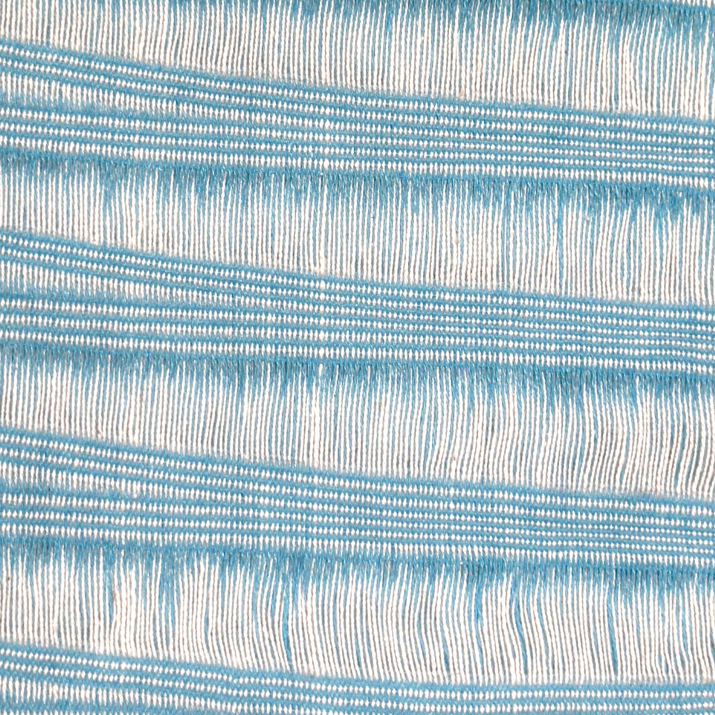 Gewebter Wendeschal "Lorena" aus Mexiko - hellblau-weiß