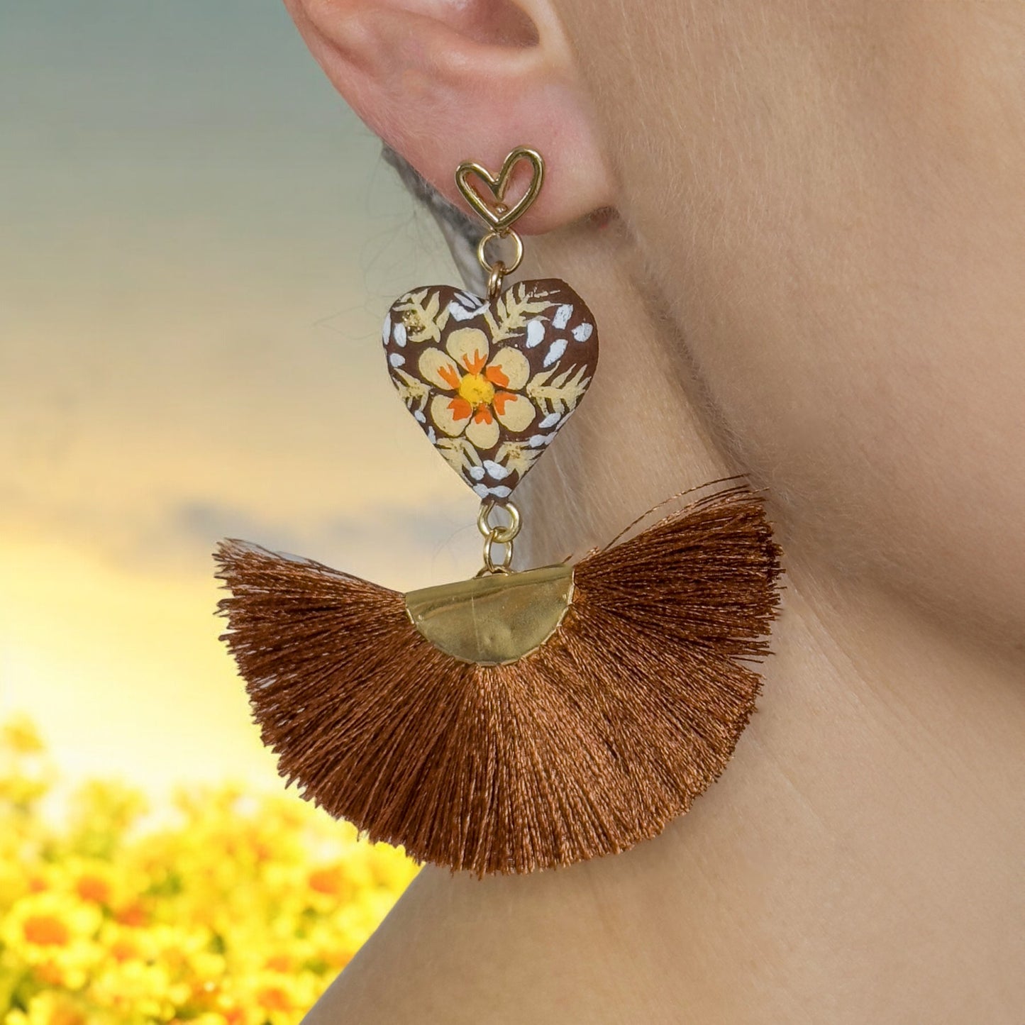 Ohrringe "Abanico" aus Mexiko - in zwei Farben