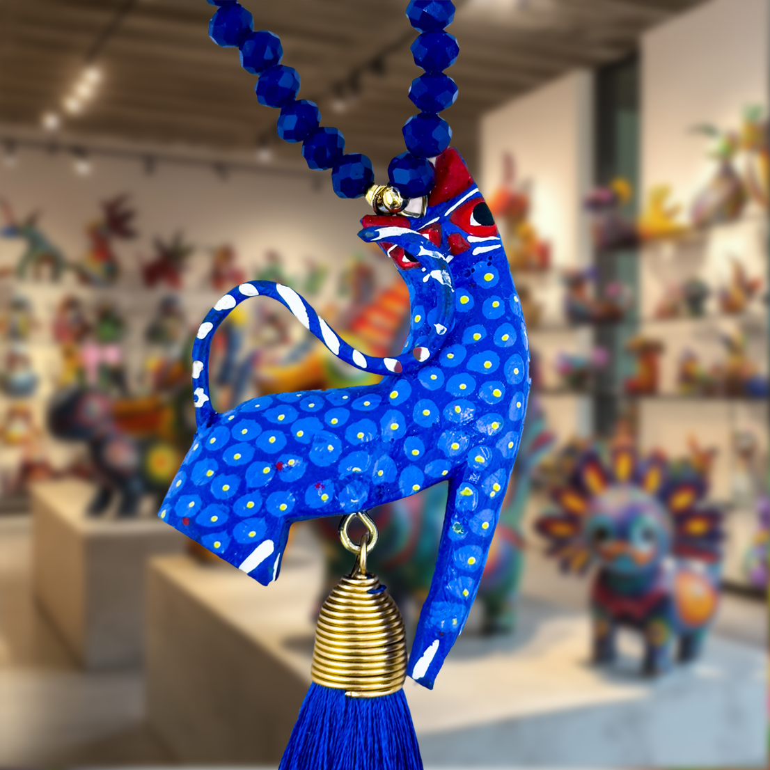 Schmuckset "Alebrije-Katze" aus Mexiko