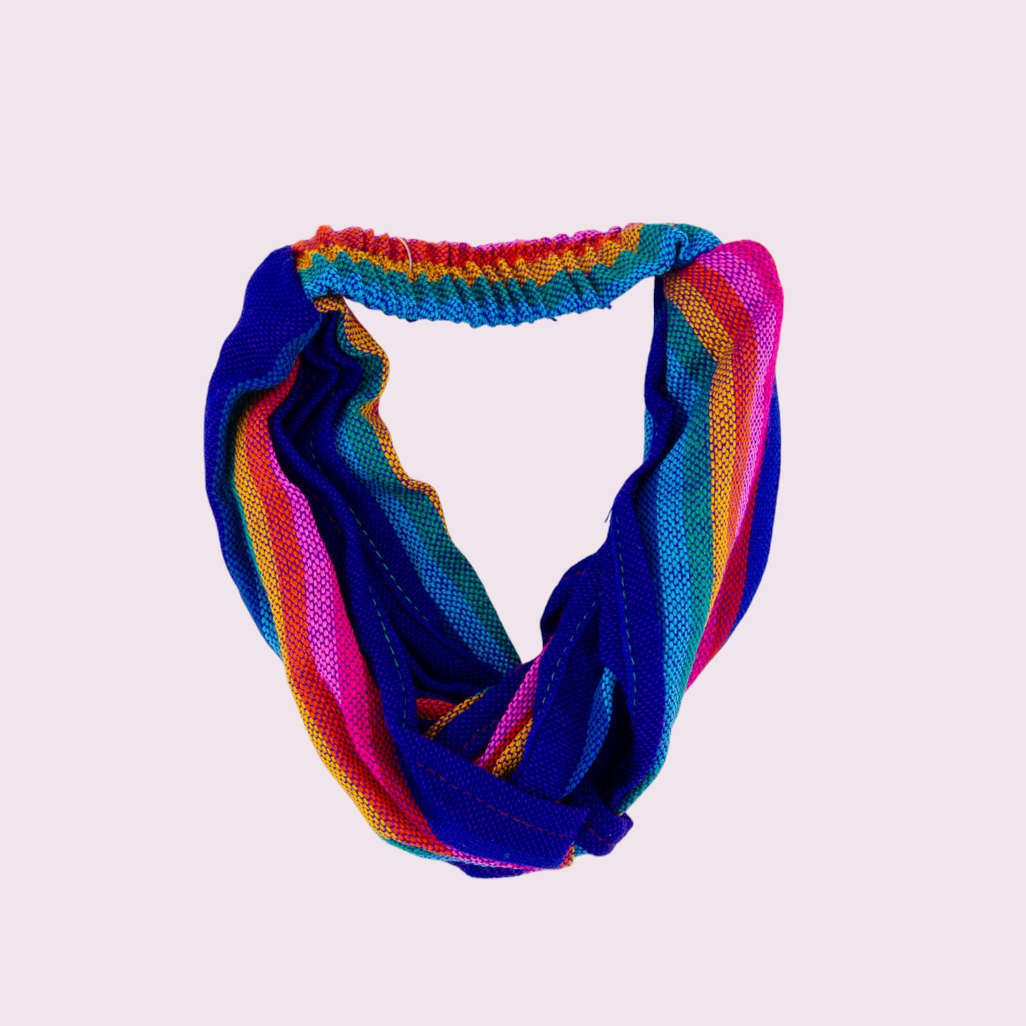 Gewebtes Haarband "Adriana Kids" aus Mexiko - blau-bunt