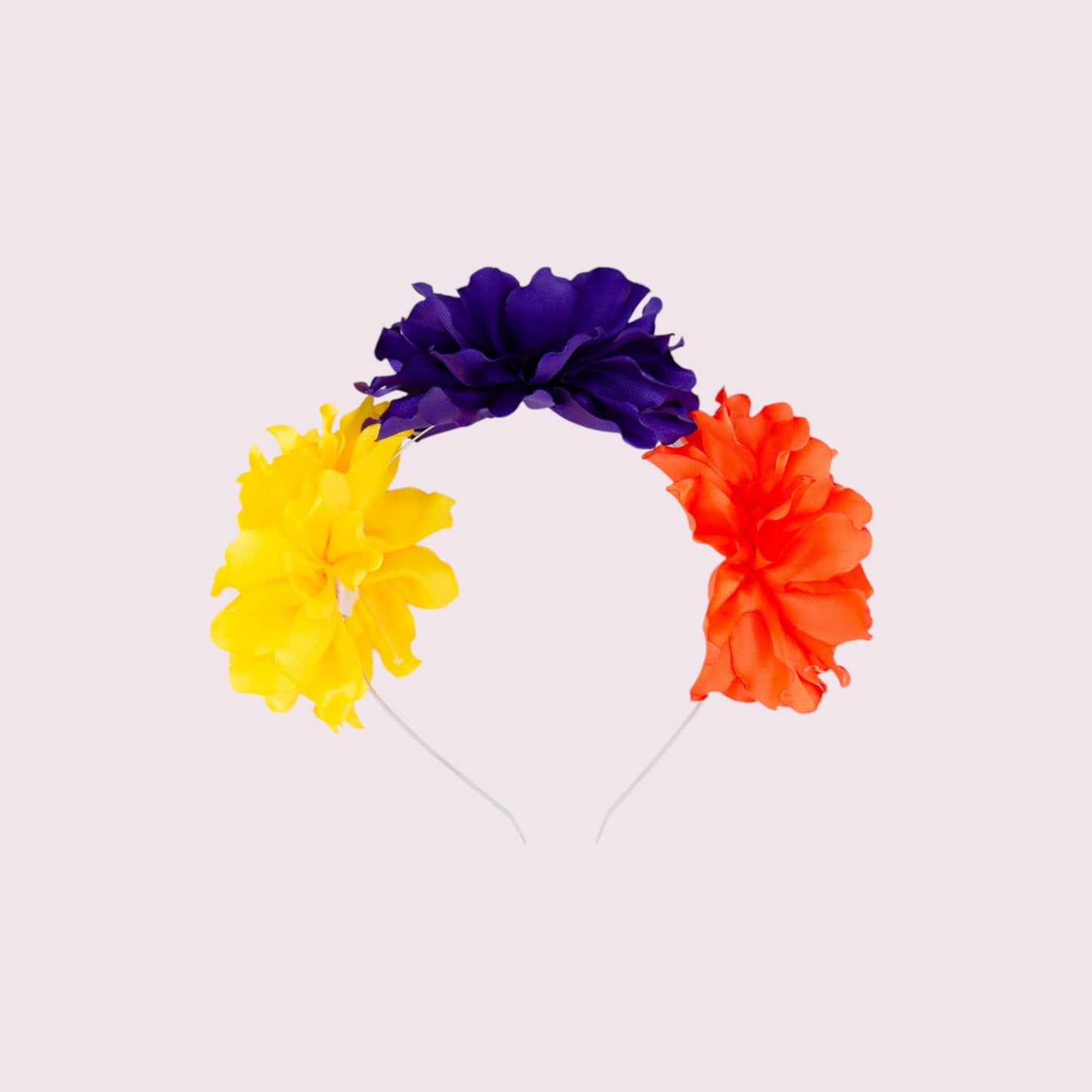 Diadem "Frida" aus Mexiko - gelb-lila-orange