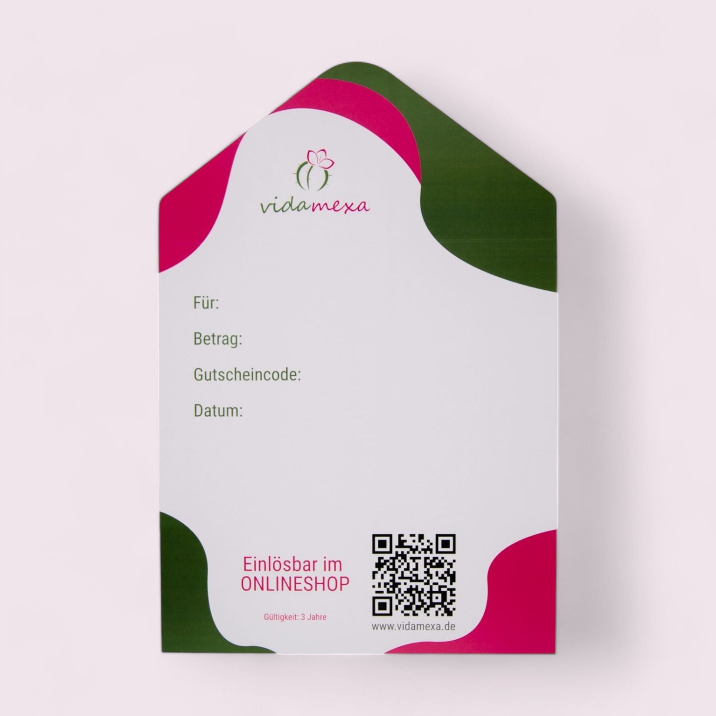 Personalisierbarer Geschenkgutschein per Post - verschiedene Beträge