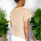 Gewebte Kaftan-Bluse "Luna" aus Mexiko - gelb