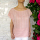 Gewebte Kaftan-Bluse "Luna" aus Mexiko - rosa