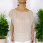 Gewebte Kaftan-Bluse "Luna" aus Mexiko - braun