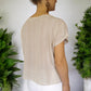 Gewebte Kaftan-Bluse "Luna" aus Mexiko - braun