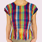 Gewebte Bluse mit Fransen "Caribe" aus Mexiko - bunt