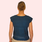 Gewebte Bluse "Marina" aus Mexiko - dunkelblau