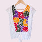 Handbestickte Bluse "Mariposa" aus Mexiko - bunt