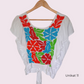 Handbestickte Bluse "Mariposa" aus Mexiko - bunt