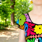 Handbestickte Bluse "Patricia" aus Mexiko - bunt