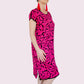 Handbesticktes Kleid "Eliana" aus Mexiko - pink