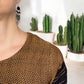 Gewebtes Sakko, Jacke "Cocol" aus Mexiko - beige-schwarz