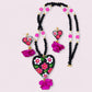 Schmuckset "Dalia" aus Mexiko - pink