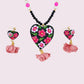 Schmuckset "Dalia" aus Mexiko - rosa