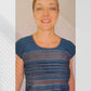 Gewebte Bluse "Marina" aus Mexiko - dunkelblau