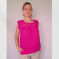 Sommerbluse "Flora" aus Mexiko - pink
